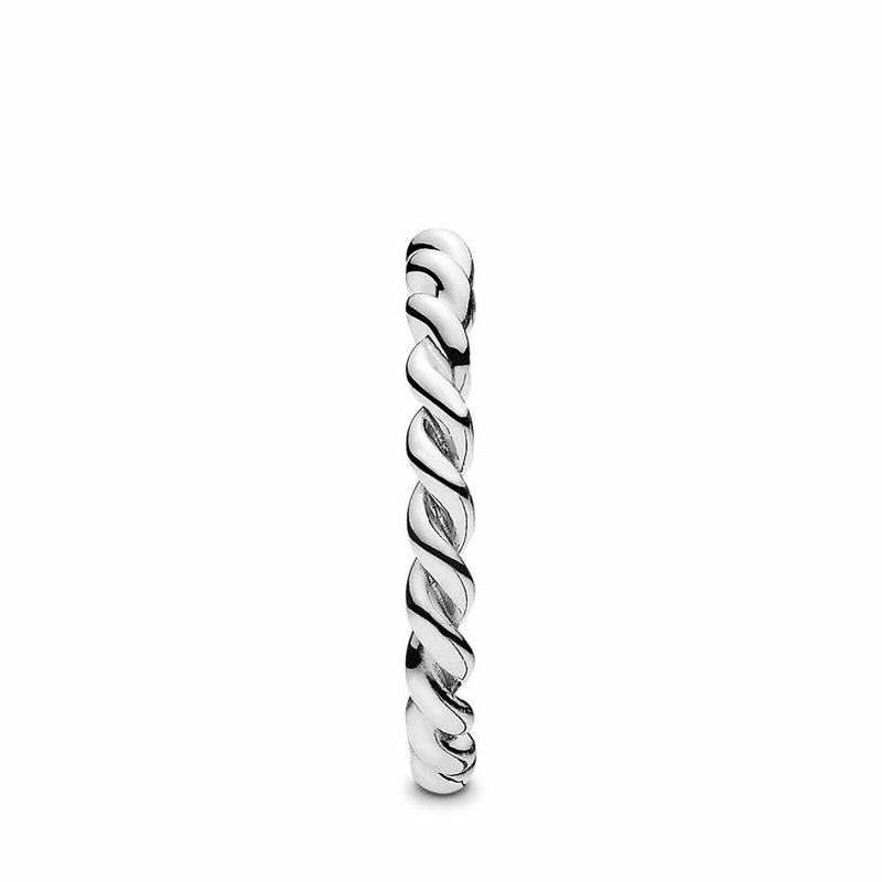 Pandora Intertwined Twist Stackable Ring Silver Egypt EX3649287